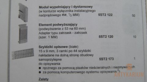 Element podwyższający z 53 na 60mm 5ST2 120 Siemens Element podwyższający z 53 na 60mm 5ST2 120 Siemens