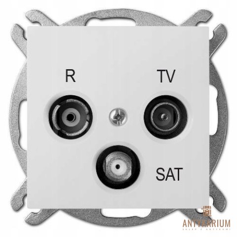 Gniazdo Antenowe ścienne VidaXL biały