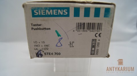 Przycisk 1z 1r 6A 230V 5TE4 700 Siemens Przycisk 1z 1r 6A 230V 5TE4 700 Siemens