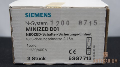 Rozłącznik bezpiecznikowy Minized D01,1POL,2-16A,5SG7713 Siemens Rozłącznik bezpiecznikowy Minized D01,1POL,2-16A,5SG7713 Siemens