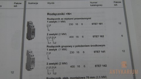 Rozłącznik ze stykami przemiennymi L1L2 5TE7 162 Siemens Rozłącznik ze stykami przemiennymi L1L2 5TE7 162 Siemens