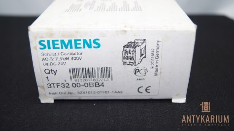 Stycznik 7,5KW 400V DC24V 3TF32 00-0BB4 Siemens Stycznik 7,5KW 400V DC24V 3TF32 00-0BB4 Siemens
