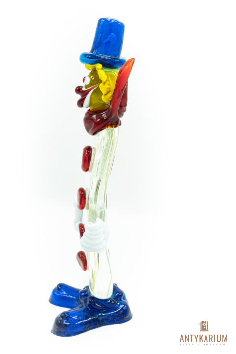 Szklany klaun Murano 24cm Szklany klaun Murano 24cm