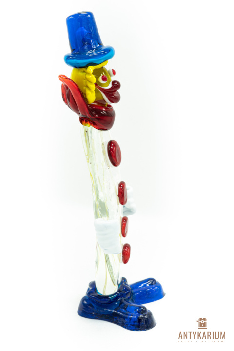 Szklany klaun Murano 24cm Szklany klaun Murano 24cm