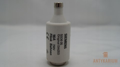 Wkładka bez. prąd stały DIII E33 750V 16A 5SD6 05 Siemens