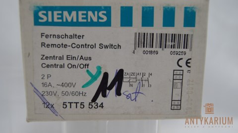 Wyłącznik zdalny 2-pol 16A 5TT5 534 Siemens Wyłącznik zdalny 2-pol 16A 5TT5 534 Siemens