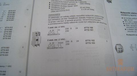Wyłącznik zdalny L N 1 STYK 5TT5 151 Siemens Wyłącznik zdalny L N 1 STYK 5TT5 151 Siemens