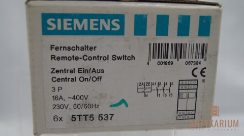 Wyłącznik zdalny bistabilny 3-pol 16A 5TT5 537 Siemens Wyłącznik zdalny bistabilny 3-pol 16A 5TT5 537 Siemens