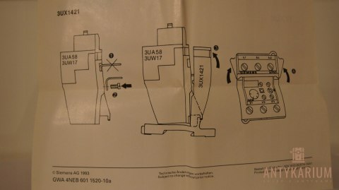 Adapter do stycznika Siemens 3UX1418