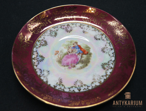 Filiżanka stara porcelana sceny rodzajowe 55ml