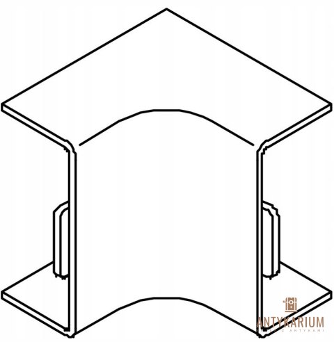 Kąt wewnętrzny OBO Bettermann 6191894 biały