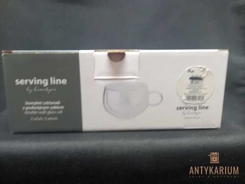 Komplet dwóch szklanek z podwójnym szkłem 220ml