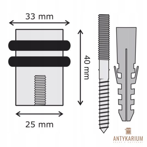 Odbojnik wolnostojący Kowalski 4 cm