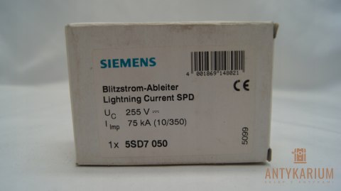 Ogranicznik Przepięć typ B ,75KA ,3,5 KV SIEMENS 5SD7050 Ogranicznik Przepięć typ B ,75KA ,3,5 KV SIEMENS 5SD7050