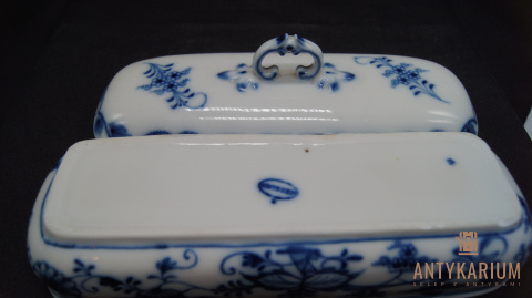 Porcelanowa Misa z pokrywą Miśnia Porcelanowa Misa z pokrywą Miśnia
