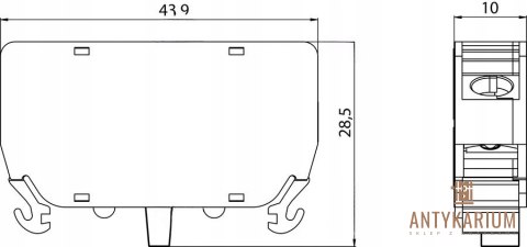 Styk Spamel 230 V IP20 0 A