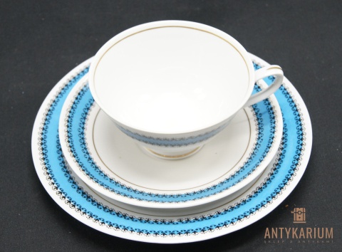 Trio Stara Porcelana niebiesko zdobiona