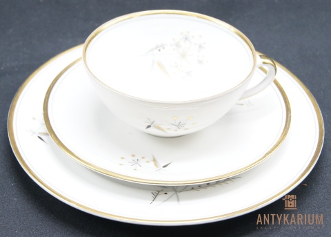 Trio Stara Porcelana złocenia