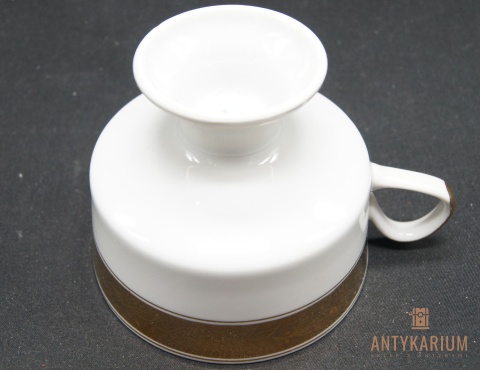 Trio Stara Porcelanowa filiżanka w złoceniach