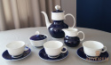 Zestaw do kawy porcelana kobalt