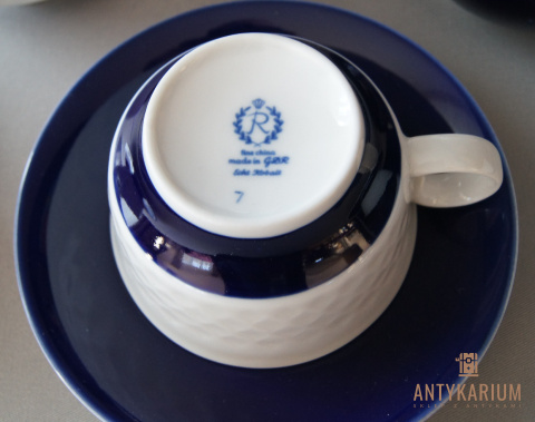 Zestaw do kawy porcelana kobalt