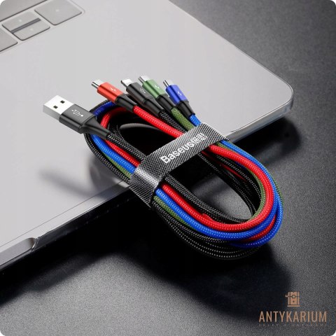 Zestaw kabli USB - USB typ C / microUSB / Lightning Baseus