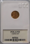 1 gr 2007r Grading MS66