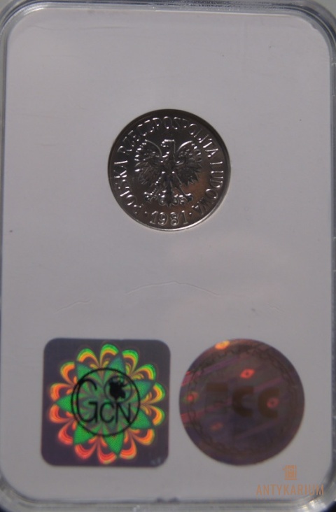 20 gr 1981r MS 67 lustro