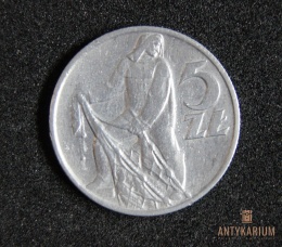 5 zł Rybak 1959r AL /495/