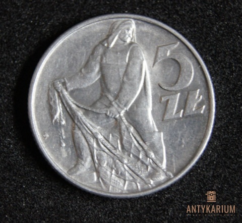 5 zł Rybak 1973r Al /494/