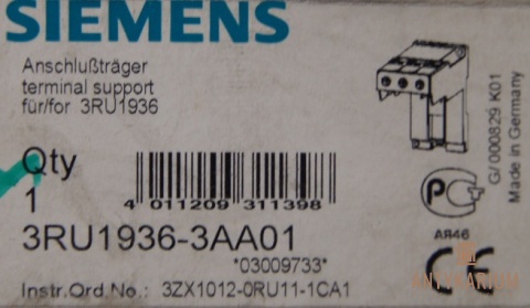 Adapter do stycznika na szyne SiEMENS 3RU1936-3AA01