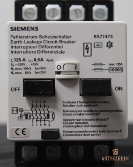 Blok różnicowoprądowy 125A 0,5A TYPA Siemens 5SZ7 473