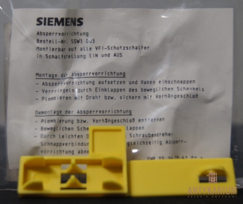 Blokada wyłącznika róż-prądowego 5SW3 003 SIEMENS