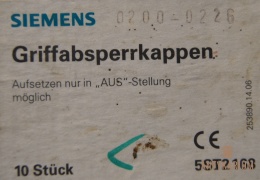 Blokadada wyłączników nadprądowych 5ST2 168 Siemens