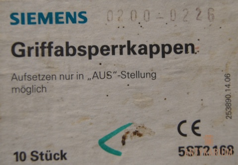 Blokadada wyłączników nadprądowych 5ST2 168 Siemens