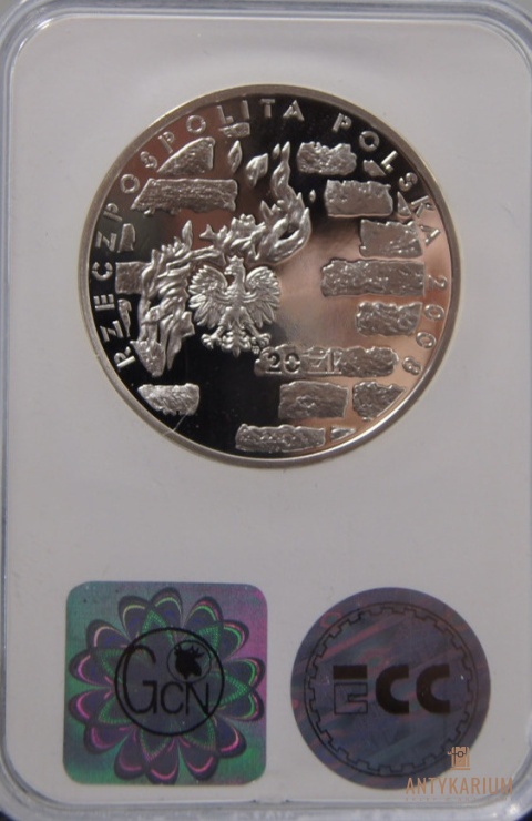 65 rocznica powstania w Getcie Warszawskim 20 zł mennicza PR 70