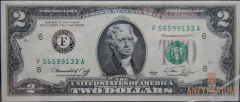 Dwa dolary USA 1976 r.