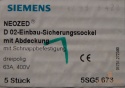 Gniazdo bezpiecznikowe Neozed D02 3pol 5SG5673 Siemens