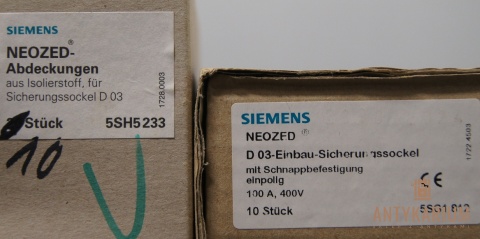 Gniazdo bezpiecznikowe Neozed D03 100A 5SG1812 Siemens