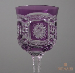 Kryształowy kielich Huta Józefina 1920-30