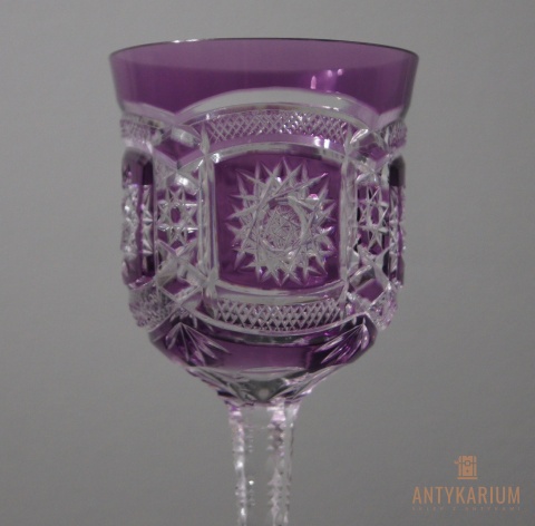 Kryształowy kielich Huta Józefina 1920-30