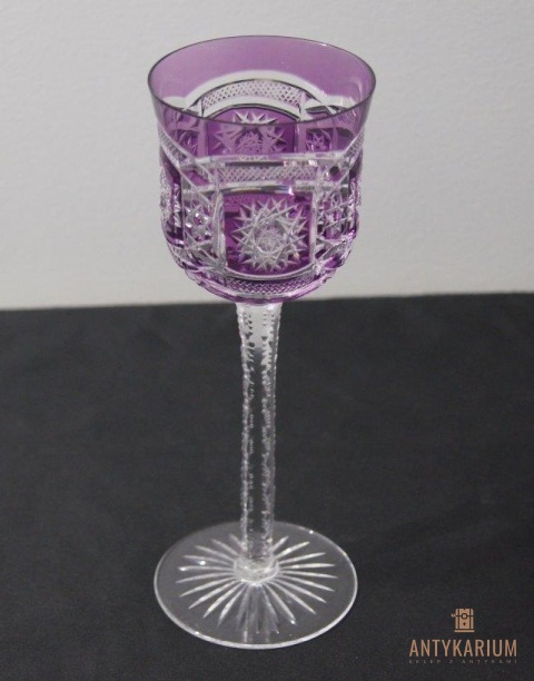 Kryształowy kielich Huta Józefina 1920-30