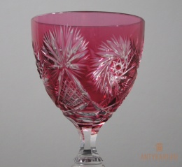 Kryształowy kielich do wina Huta Józefina 1920