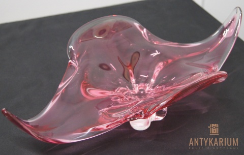 Patera różowa 42cm Josef Hospodka 1960