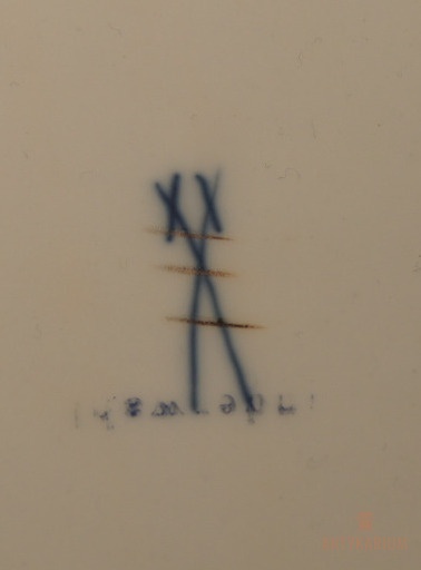 Patera talerz porcelana Miśnia 38cm średnica