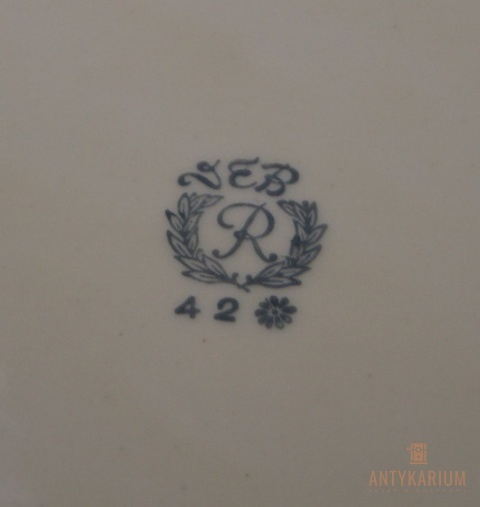 Patera talerz porcelana Reichenbach Turyngia lata 70