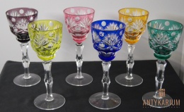 Zestaw sześciu kryształowych kieliszków do wina Nachtmann