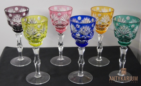 Zestaw sześciu kryształowych kieliszków do wina Nachtmann