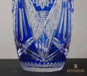 Wazon kobalt kryształ lata 70 duży