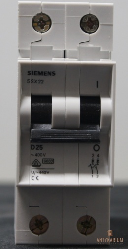 Wyłącznik bezpiecznik Siemens 5SX2 225-8 2Pol D25